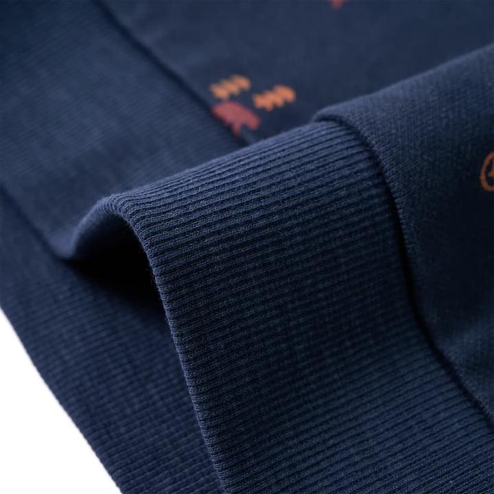 Immagine prodotto vidaXL Felpa da bambino blu navy melange 92,Materiale: 92 (92)
