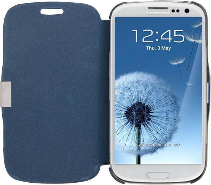 Produktbild König Design Handyhülle Tasche für Samsung Galaxy S3 i9300 / i9305 / S3 NEO i9301 i9301i dunkelblau gebürstet (Samsung Galaxy S3 i9300, Samsung Galaxy S3 LTE i9305)