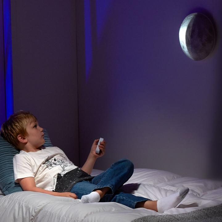 Produktbild Uncle Milton Moon In My Room Mondlampe 25 cm, Einschlaflicht mit 8 Mondphasen, Helligkeit einstellbar, Verschi...