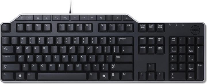 Actual product image Dell Keyboard : UK/Irish (QWERTY) KB-522 Wired Business Multimedia USB Keyboard (Kit) (Eng. Int., Cable)