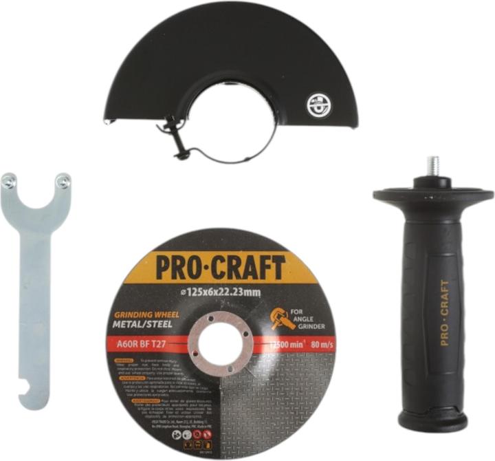 Produktbild Procraft AG1300 Winkelschleifer 1300 Watt 125 mm (125 mm)