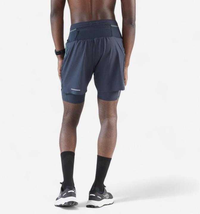 Immagine prodotto Kiprun Men's Trail Running Long-Distance Shorts 2in1-Kiprun Run Ultra 900-Green (S)