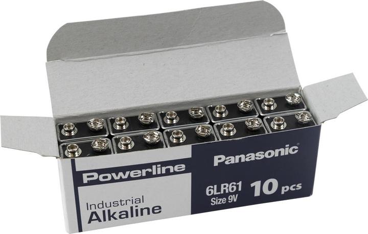 Actual product image Panasonic Powerline Industrial Alkaline (10 pcs., 9V Block)