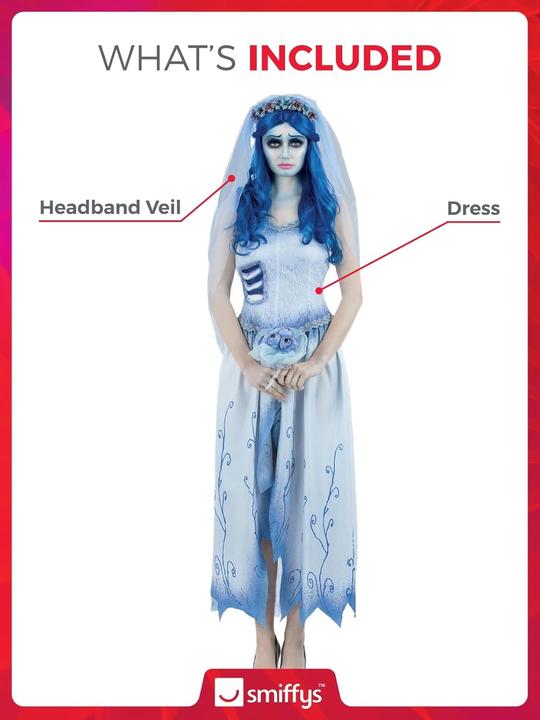 Produktbild Smiffys Corpse Bride Emily Kostüm (M)