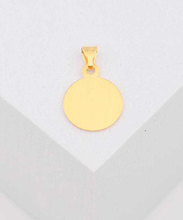 Image du produit Muau Pendant medal angel yellow gold 750, 10mm (Or jaune 750/18K)