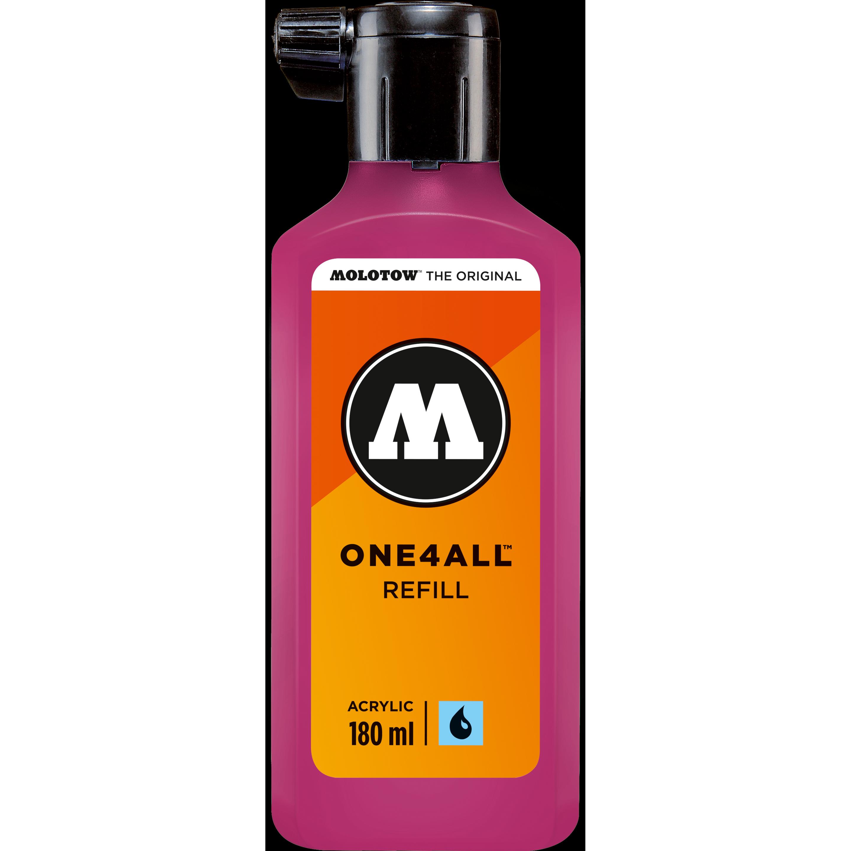 Thumbnail - Molotow, Ersatzpatrone, Nachfülltinte One4All für Permanentmarker 180ml fuchsiapink (Nachfülleinheit)