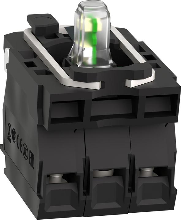 Actual product image Schneider Electric Auxiliary switch block, Ř 22, white Integral ZB5AW0M13