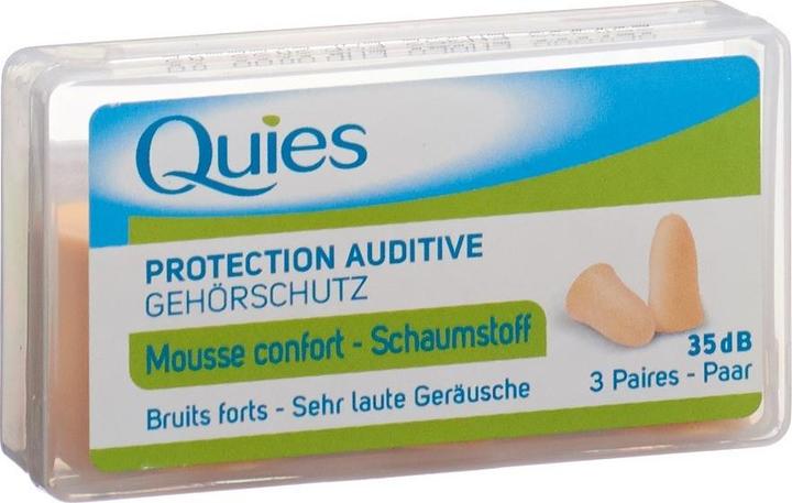 Quies Lärmschutz aus Schaumstoff (6x)