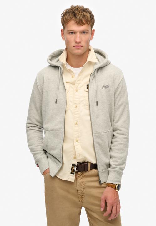 Actual product image Superdry Sweatjacke Casual Figurbetont Essential Logo Zip Hoodie (XXL)