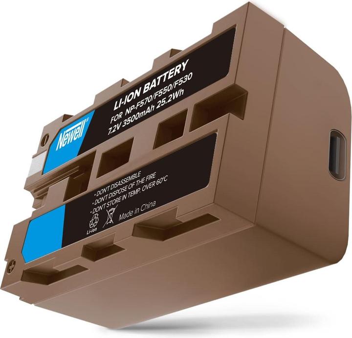 Actual product image Newell battery Sony NP-F570 USB-C (Camera battery)