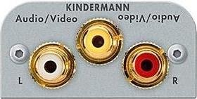 Actual product image Konnect 54 alu - Video/ 7441000430 Audio L/R trim 1/2 54x54 solder connection