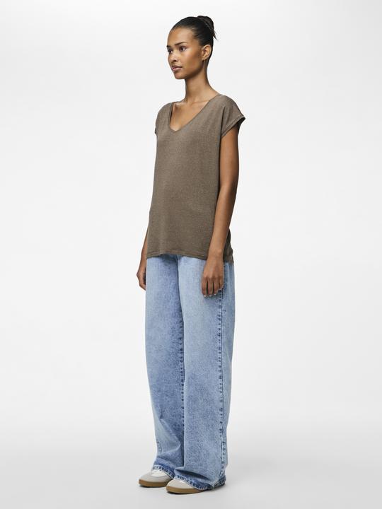 Actual product image Pieces Pcbillo Tee Lurex Stripes Noos Bc (S)