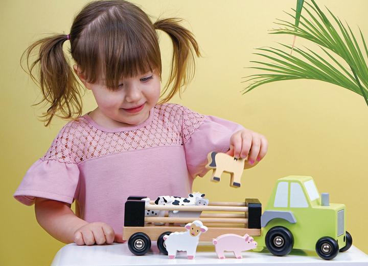 Produktbild Jabadabado Landwirtschaftsfahrzeug Traktor mit Tiertransport-Anhänger