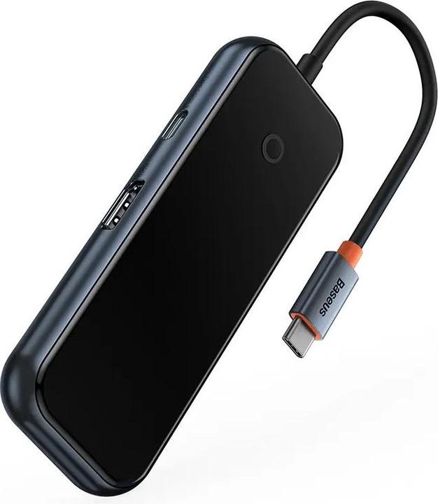Produktbild Baseus AcmeJoy 5-Port Type-C HUB AdapterType-C to HDMI*1+USB3.0*2+USB2.0*1+Type-C PD&Data *1Dark Gray (USB-C, 5 Ports)