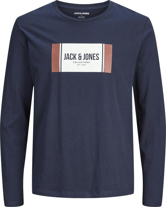 Jack & Jones Logo Langarm-T-Shirt Langarm-T-Shirt (S)