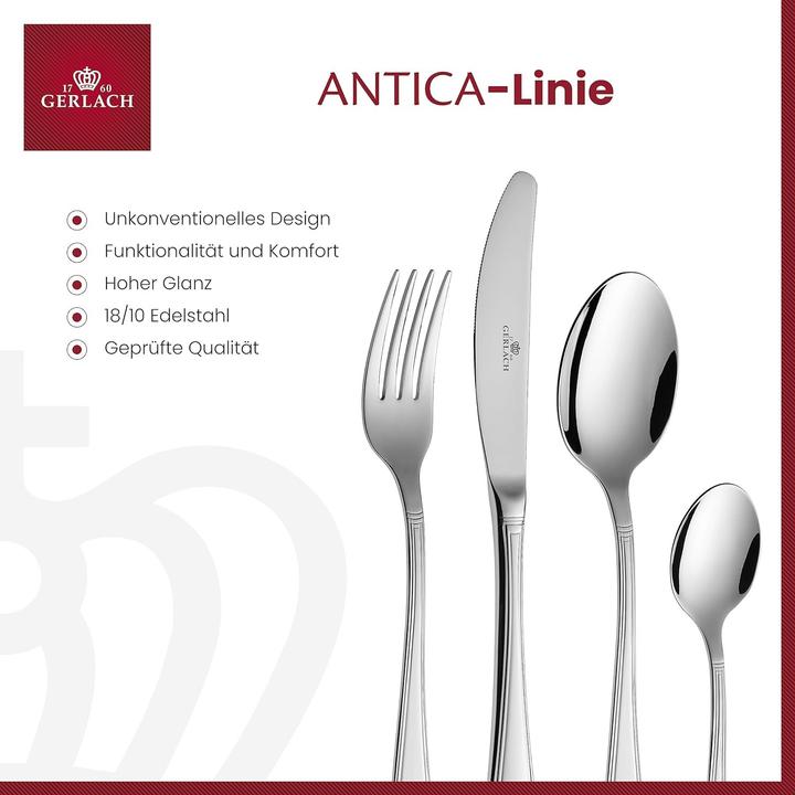 Gerlach Antica zestaw sztućców 68 szt. w pudełku (68 pcs., Cutlery set)