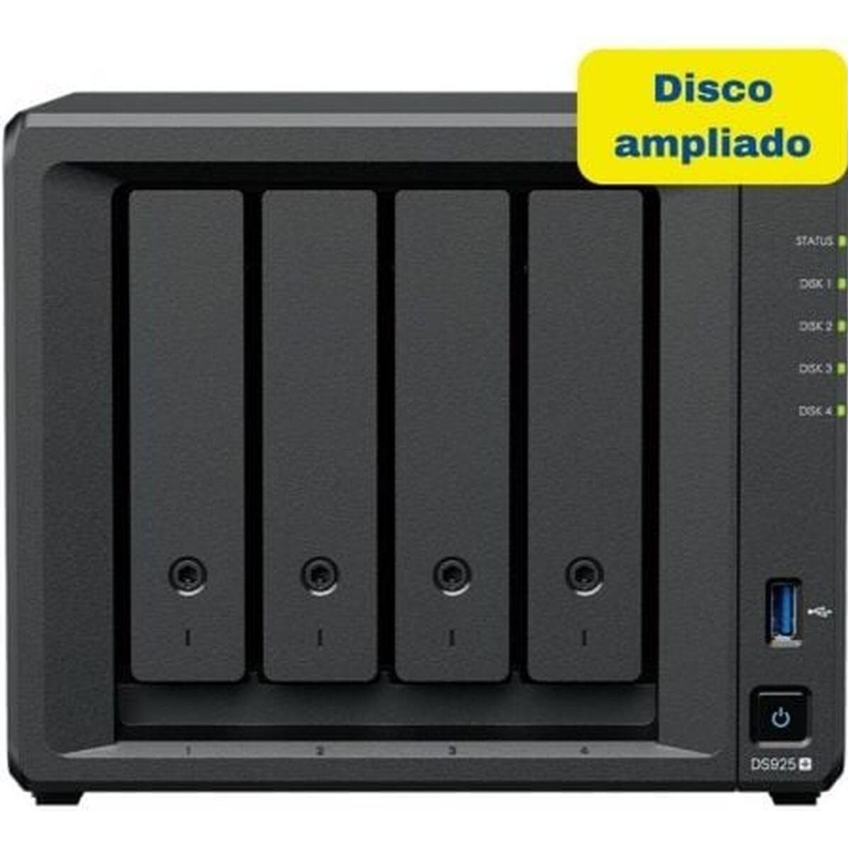 Synology NAS-Netzwerk-Speicher DS925+ 16TB Schwarz Intel Celeron, NAS, Schwarz