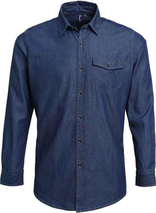 Produktbild Premier Denim Hemd mit Kontrastnähten (XXL)