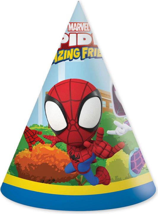Produktbild Globos Europe Papierhüte FSC Spidey, 6 Stk.