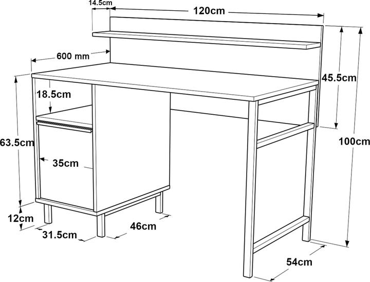 Produktbild En.Casa Voss (120 x 60 x 100 cm)