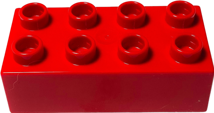 Immagine prodotto LEGO Mattoncini Duplo 2x4 rossi - 80 pezzi - Mattoncini base rossi NUOVO (3011)