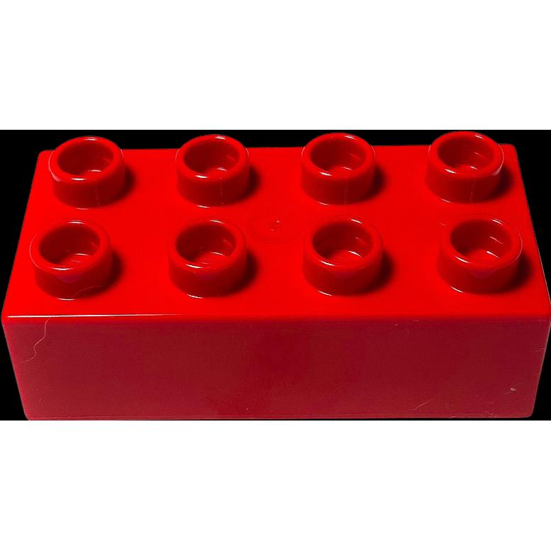 Thumbnail - LEGO Duplo 2x4 Steine Rot - 80 Stück - Grundbausteine Red NEU (3011)