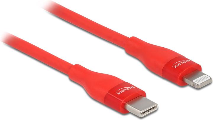 Actual product image Delock USB cable red USB C - USB C 1 m (1 m, USB 2.0)