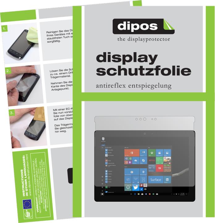 Produktbild Dipos Displayschutzfolie Antireflex (2 Stück, Microsoft Surface Go)