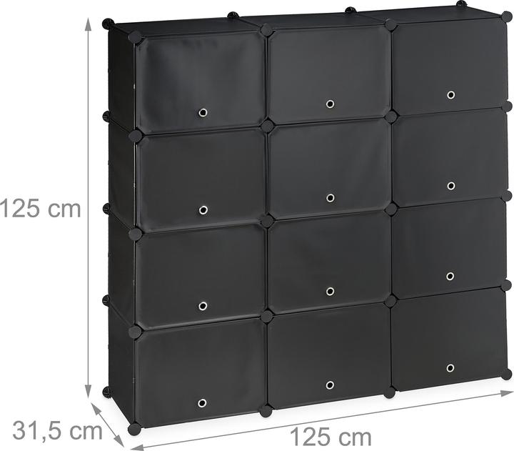 Productafbeelding Relaxdays Schoenenkast (125 x 31,5 x 125 cm)