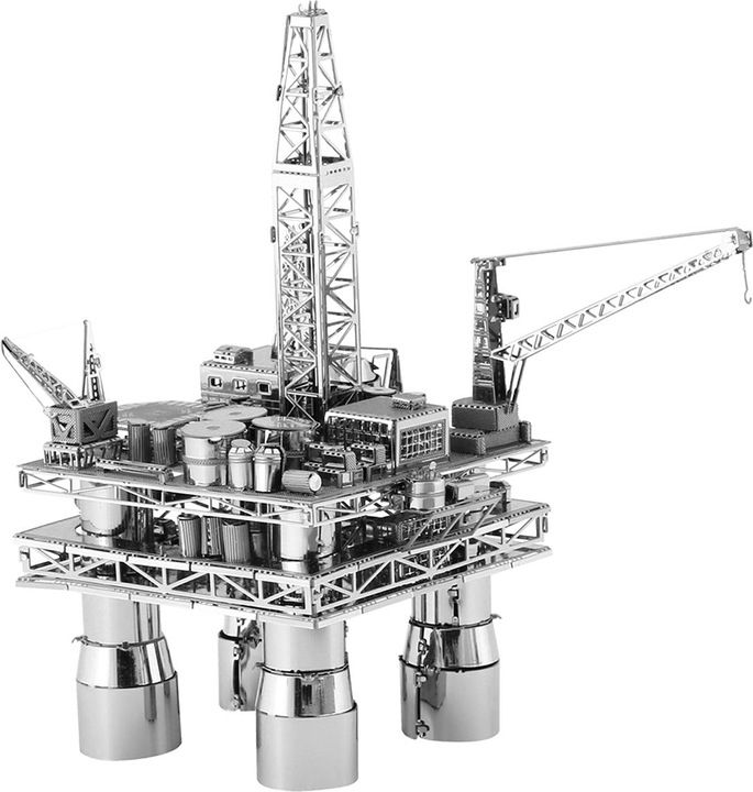 Actual product image Metal Earth constructie speelgoed Offshore Oil Rig and Tanker Gift Box