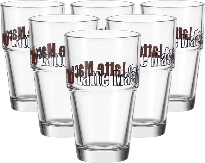 Immagine prodotto Leonardo Bicchiere Solo Latte Macchiato, satinato 4,1 dl, 6 pezzi (0.41 l, 6 x)