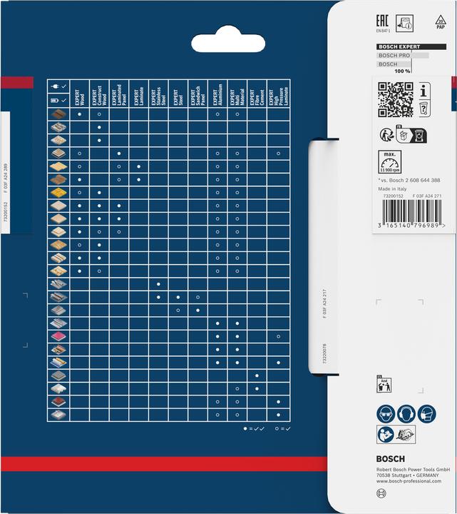 Produktbild Bosch Professional Zubehör Kreissägeblatt Expert for High Pressure Laminate, 160 x 20 x 2,2 mm, 48