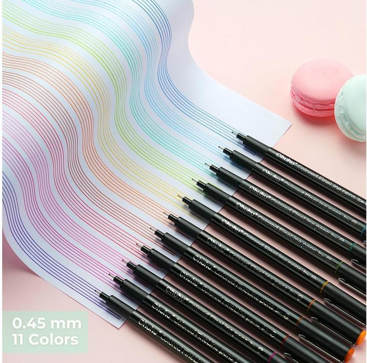 Image du produit Ohuhu Crayons à dessin Feinliner (18x)
