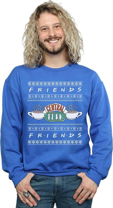Actual product image Friends Mens Fair Isle Central Perk Sweatshirt (S)