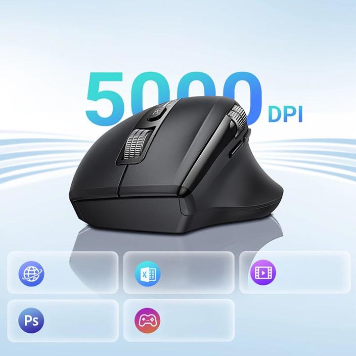 Actual product image Ugreen M751, 5000DPI, BT / Wi-Fi, Black (Wireless)