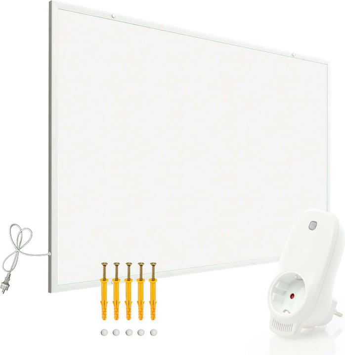 Actual product image Wiltec Set Infrared Heating Panel 520W IR Heat Panel Electric Heater Radiator and Wi-Fi Thermostat (520 W)