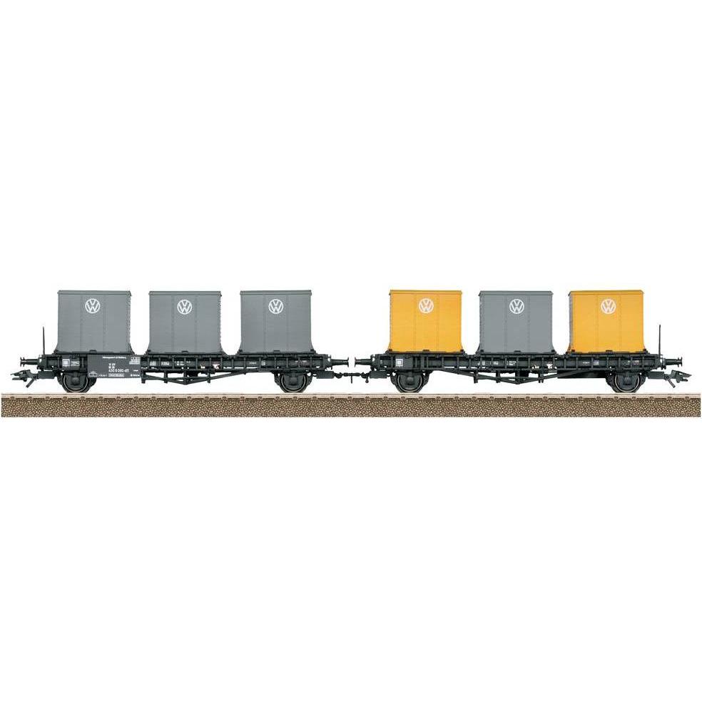 Trix H0 24161 H0 Behälter-Transportwagen-Paar Laabs der DB (Spur H0)