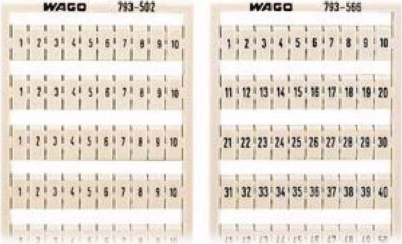 Produktbild Wago Horizontal Marker Card Wmb 1-50 (Anschlussleiste)