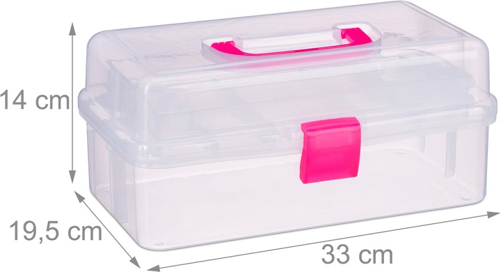 Produktbild Relaxdays Plastikbox (33 x 19.5 x 14 cm)
