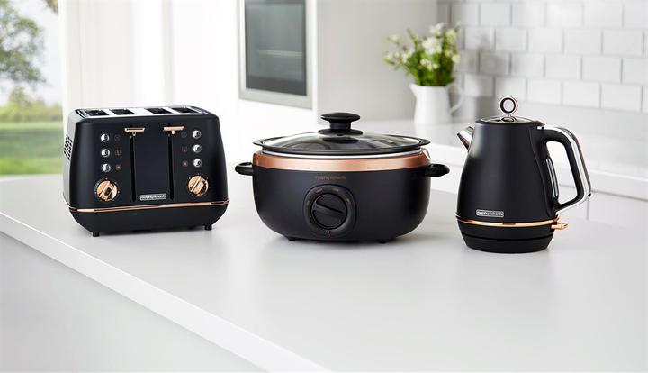 Produktbild Morphy Richards Slow Cooker Sear&Stew 3.5L matt schwarz/ rosegold