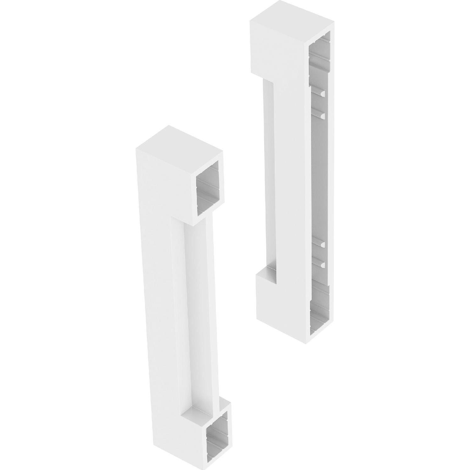 Blum Ambia-Line Doppelrelinghalter, Relinghalter für Legrabox Höhe C, seidenweiss, Besteckkasten, Weiss