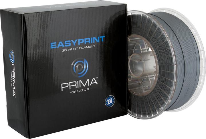 Produktbild Prima Creator EasyPrint PLA - 1.75mm - 3 kg - Dark Grey (PLA, 1.75 mm, 3000 g, Grau)