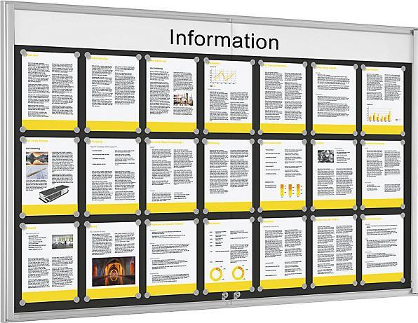 Immagine prodotto Schaar-Design Vetrina singola BASIC (Lavagna, 98,5 x 156 cm)
