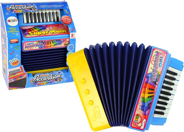 Actual product image Lean Toys Musical accordion for children, 20 musical backgrounds (English, French, German, Italian)