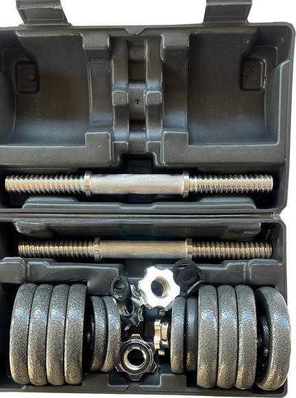 Actual product image Enerfit Case set screw-in dumbbells with cast iron discs