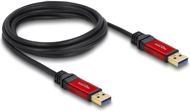 Actual product image Delock USB3.0 cable, A male to A male (2 m, USB 3.0, 4.50 W)