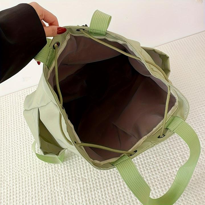 Image du produit Only-Bags.Store Casual Drawstring Sac à dos, sac à bandoulière léger, style BCBG Sac d'école portable