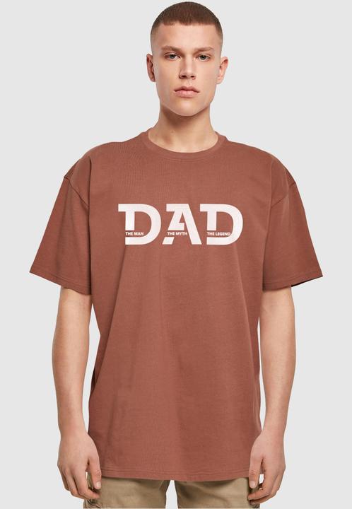 Produktbild Merchcode Fathers Day - The Man, The Myth, The Legend Heavy Oversize Tee - 116589 (S)