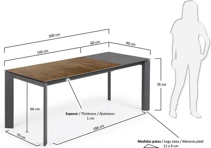 Produktbild Kave Home Axis (90 x 140 x 76 cm)