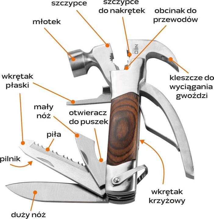 Produktbild Neo Tools Multitool (Multitool 13 w 1) (13 Funktionen)